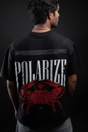 black oversized t shirt | Polarize Black | Wear Wind | Wind