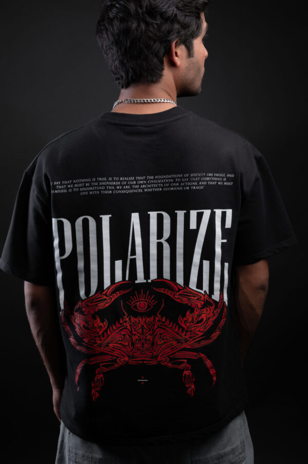 black oversized t shirt | Polarize Black | Wear Wind | Wind